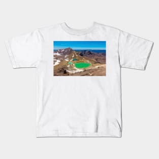 Tongariro Alpine Crossing Digital Painting Kids T-Shirt